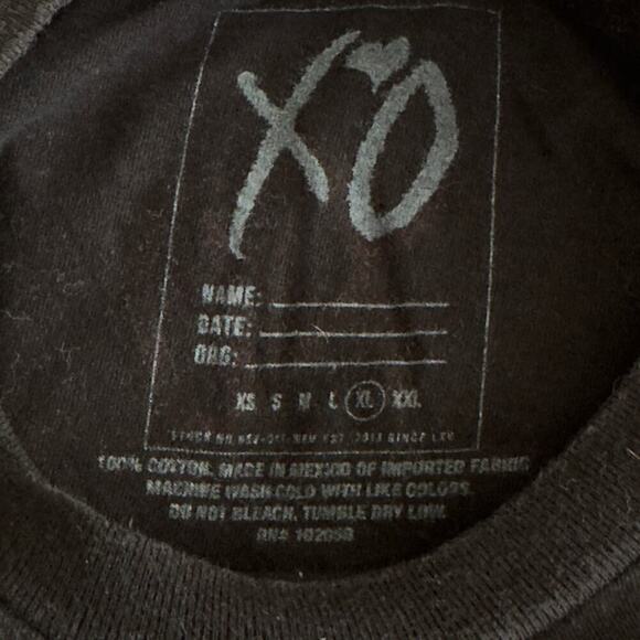The Weeknd XO Starboy Longsleeve Tee Women’s XL Cut Off 2016 Music Tour T-Shirt - Picture 13 of 15